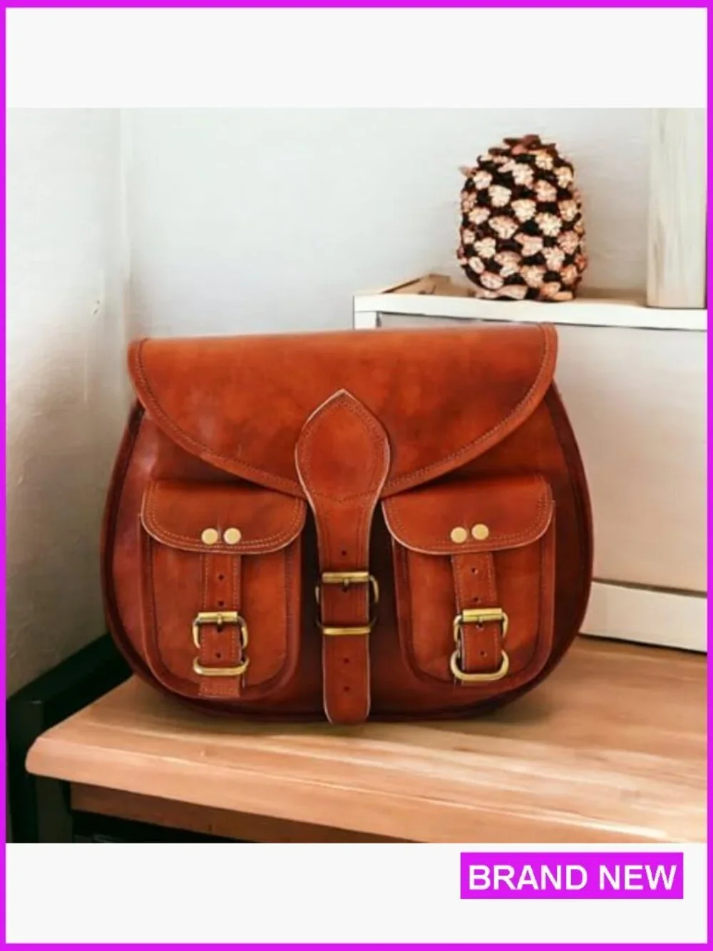 Vintage Style Genuine Leather Hobo Crossbody Bag Travel Ladies Shoulder Purse